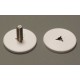 Weld Stud Cover SC-1024—1.25" diameter White Nylon cap for #10 x 20 stud